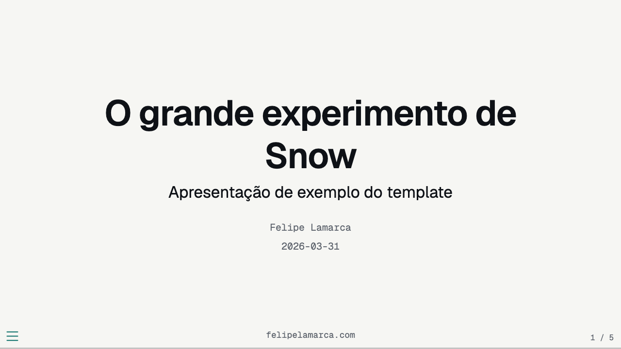 Slide de título da apresentação.